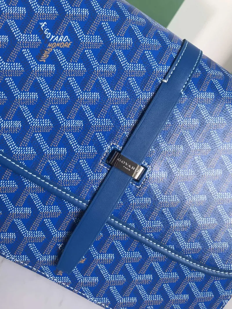 Goyard Blue Satchel Crossbody Bag - Image 5