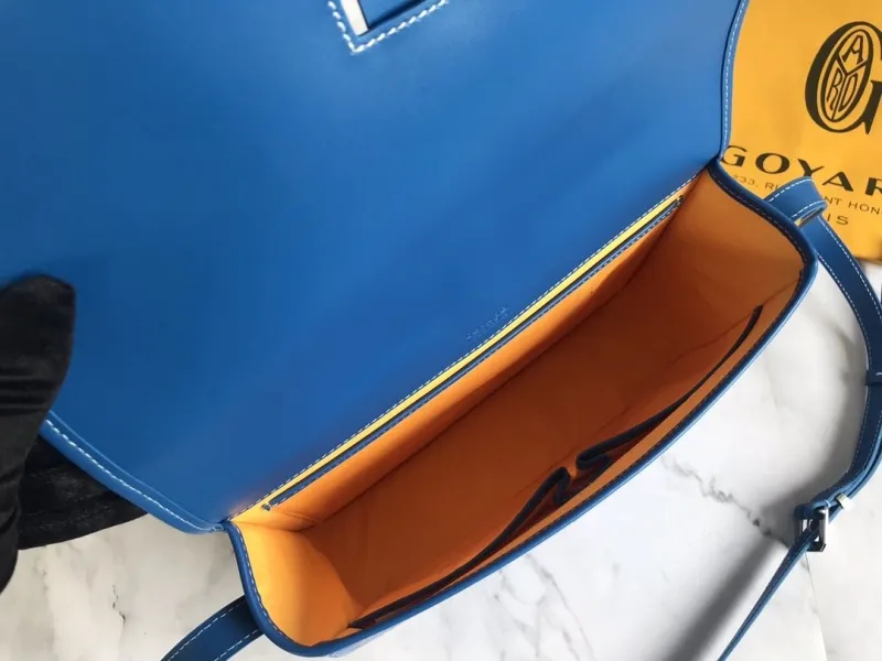 Goyard Blue Satchel Crossbody Bag - Image 7