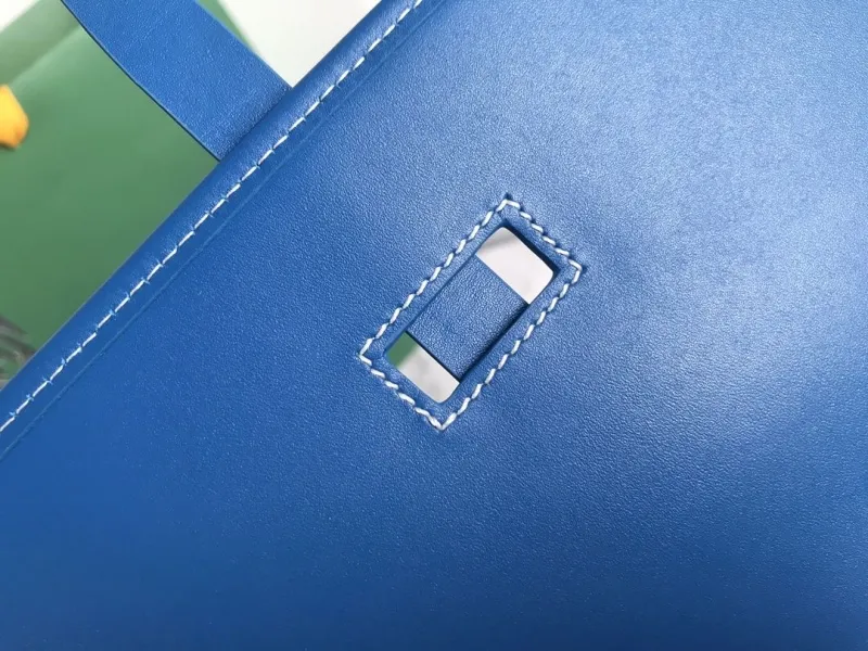 Goyard Blue Satchel Crossbody Bag - Image 8