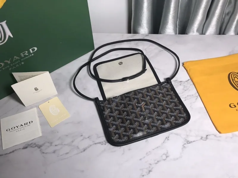 Goyard Black Crossbody Satchel Bag - Image 9