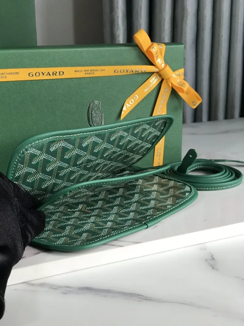 Goyard Green Satchel Crossbody Bag - Image 3