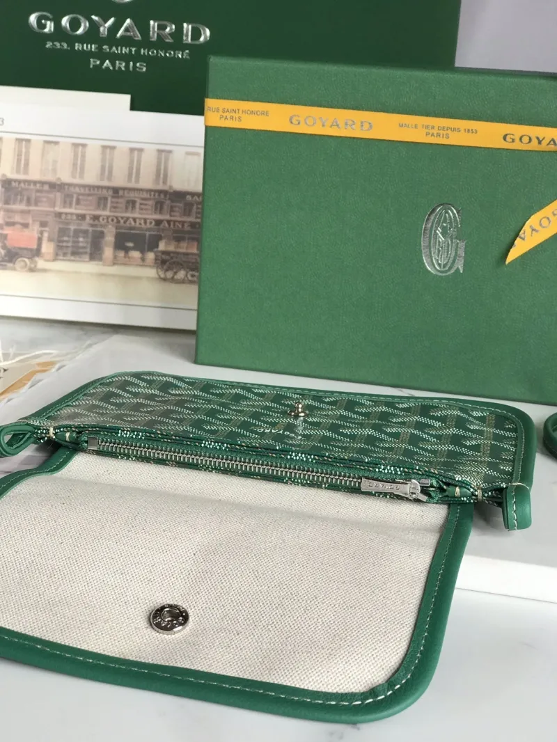 Goyard Green Satchel Crossbody Bag - Image 6