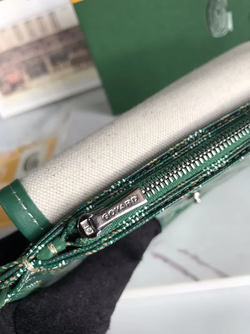 Goyard Green Satchel Crossbody Bag - Image 7