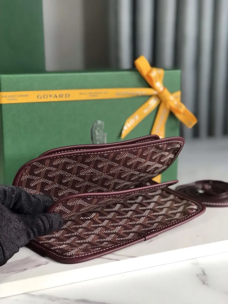 Goyard Burgundy Satchel Crossbody Bag 94 - Image 3
