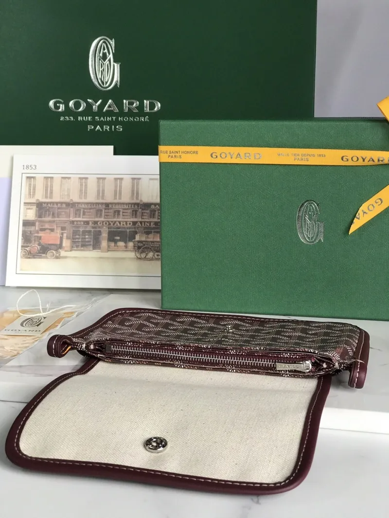 Goyard Burgundy Satchel Crossbody Bag 94 - Image 5