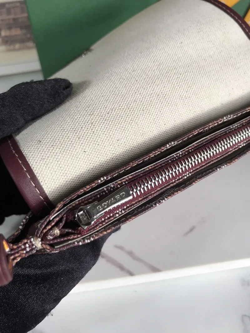 Goyard Burgundy Satchel Crossbody Bag 94 - Image 6