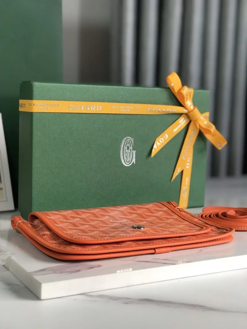 Goyard Orange Satchel Crossbody Bag - Image 3