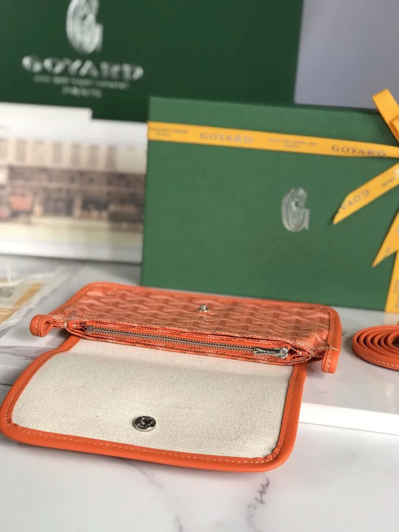 Goyard Orange Satchel Crossbody Bag - Image 5
