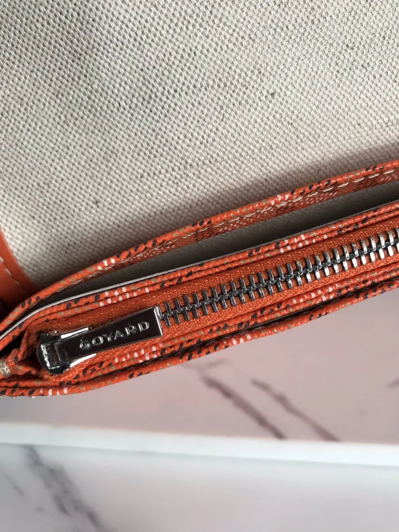 Goyard Orange Satchel Crossbody Bag - Image 6