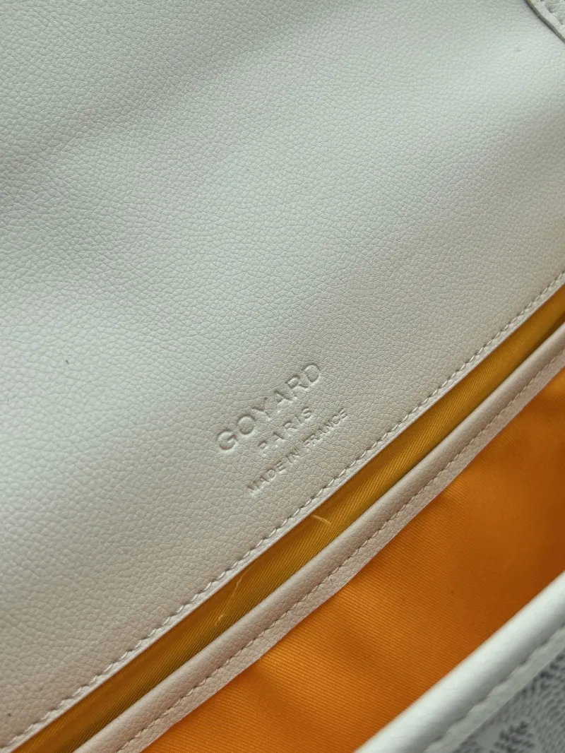 Goyard White Satchel Crossbody Bag - Image 7