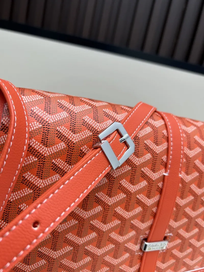 Goyard Orange Crossbody Satchel Bag 104 - Image 5