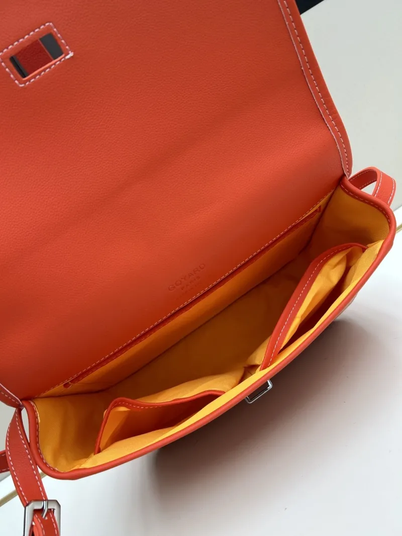 Goyard Orange Crossbody Satchel Bag 104 - Image 6