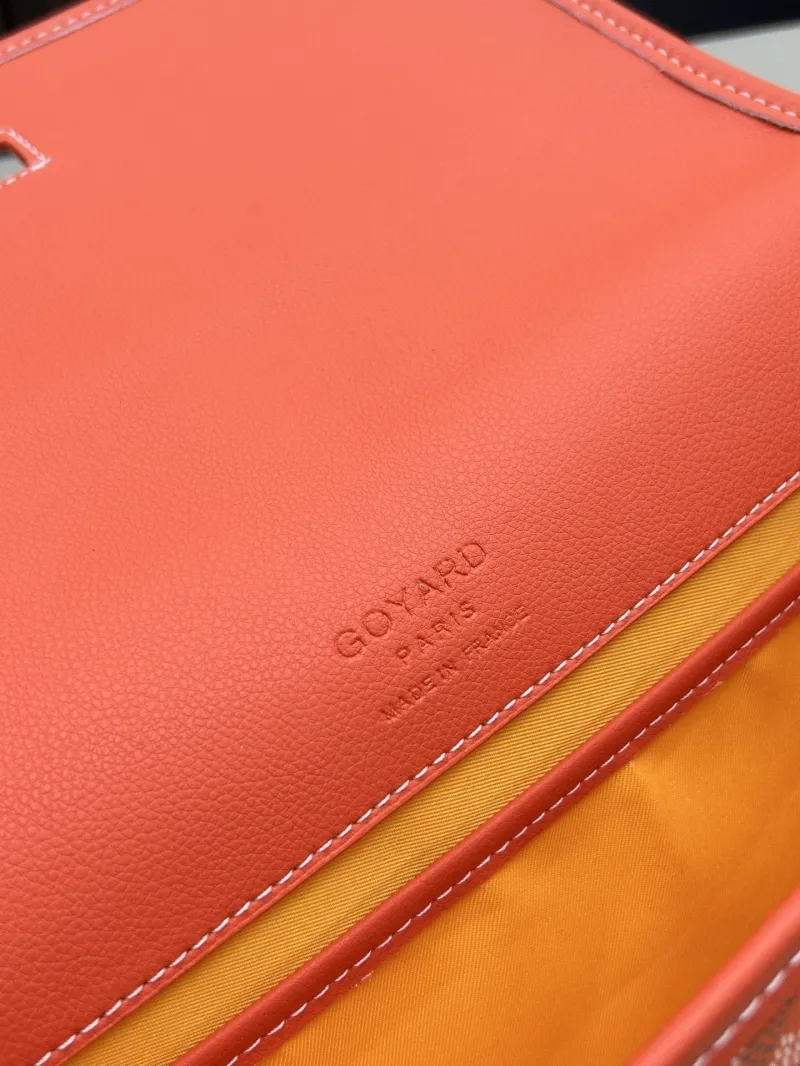 Goyard Orange Crossbody Satchel Bag 104 - Image 7