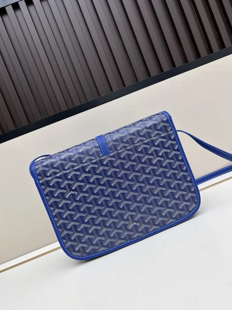 Goyard Blue Satchel Crossbody Bag - Image 3