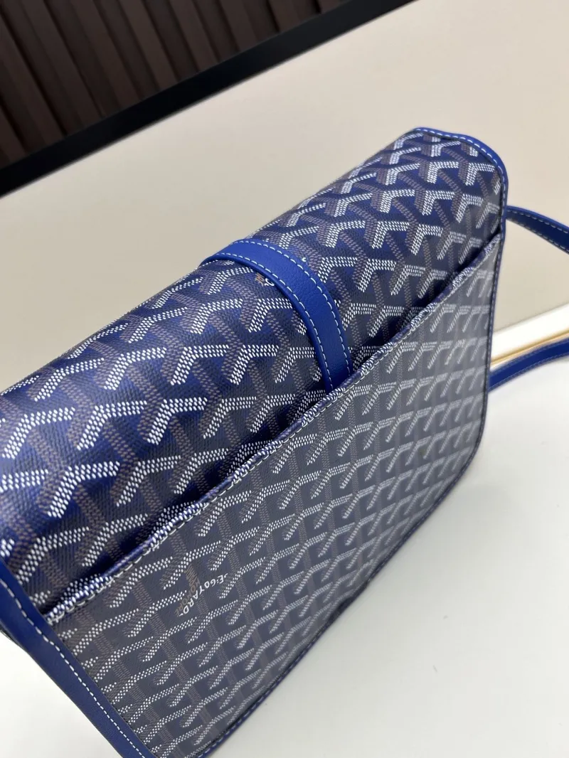 Goyard Blue Satchel Crossbody Bag - Image 4