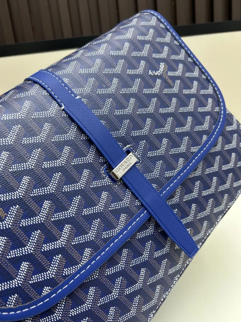 Goyard Blue Satchel Crossbody Bag - Image 6