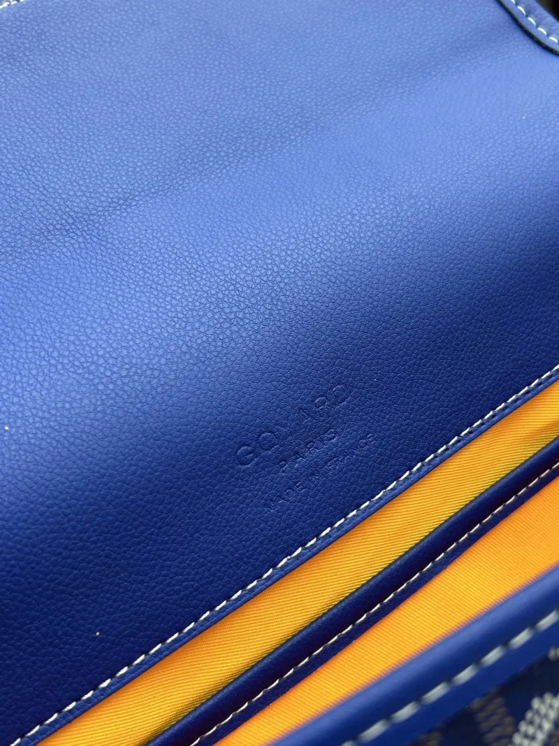 Goyard Blue Satchel Crossbody Bag - Image 8