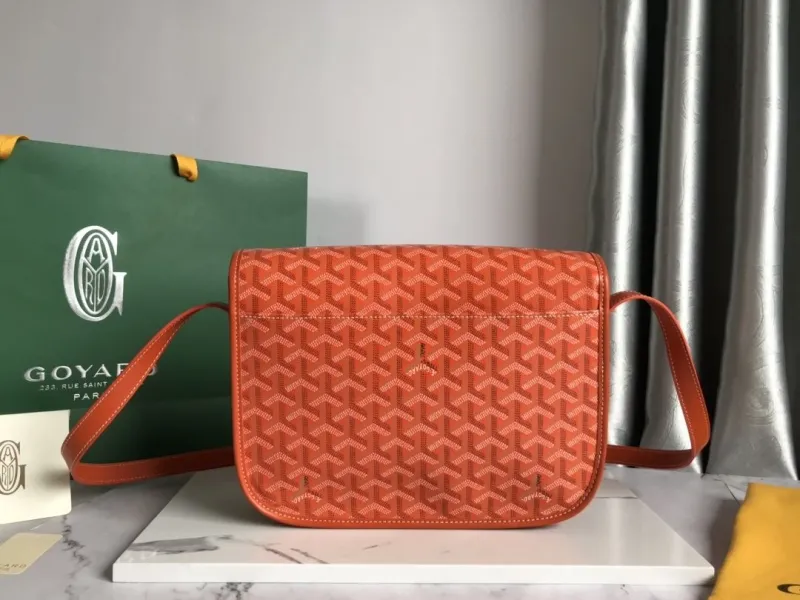 Goyard Orange Satchel Crossbody Bag - Image 3