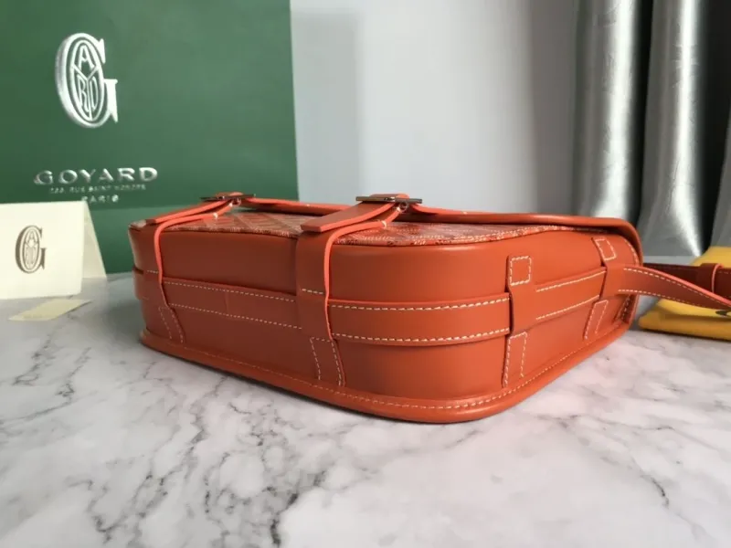 Goyard Orange Satchel Crossbody Bag - Image 4