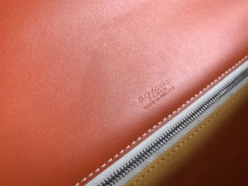 Goyard Orange Satchel Crossbody Bag - Image 6