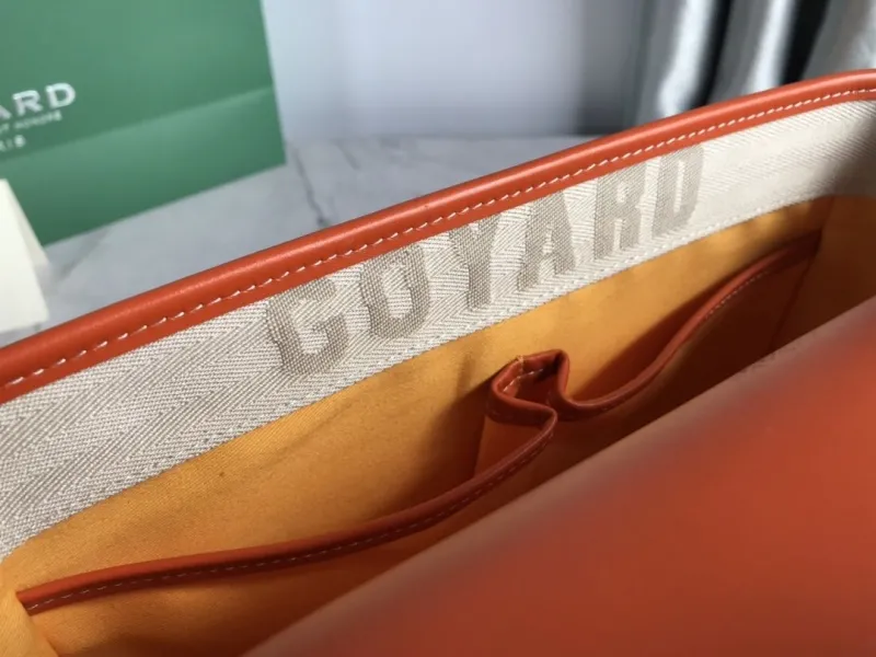 Goyard Orange Satchel Crossbody Bag - Image 7