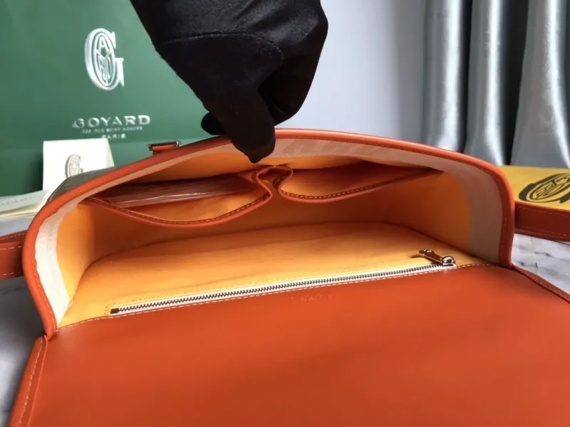 Goyard Orange Satchel Crossbody Bag - Image 8