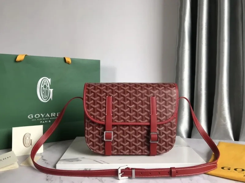 Goyard Red Satchel Crossbody Bag
