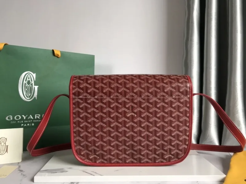 Goyard Red Satchel Crossbody Bag - Image 3