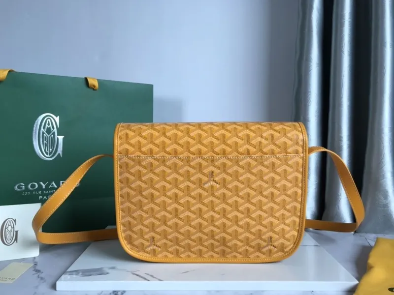 Goyard Yellow Messenger Satchel Bag - Image 3