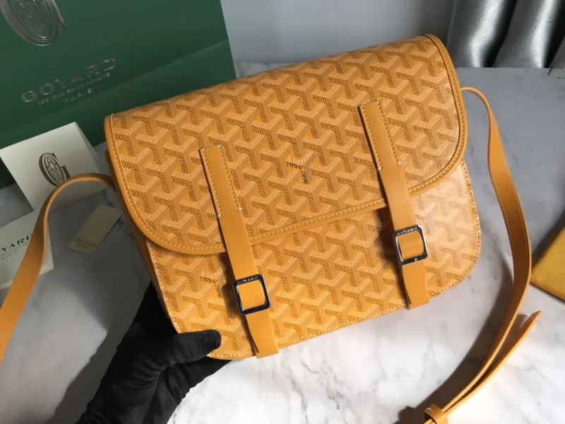 Goyard Yellow Messenger Satchel Bag - Image 5