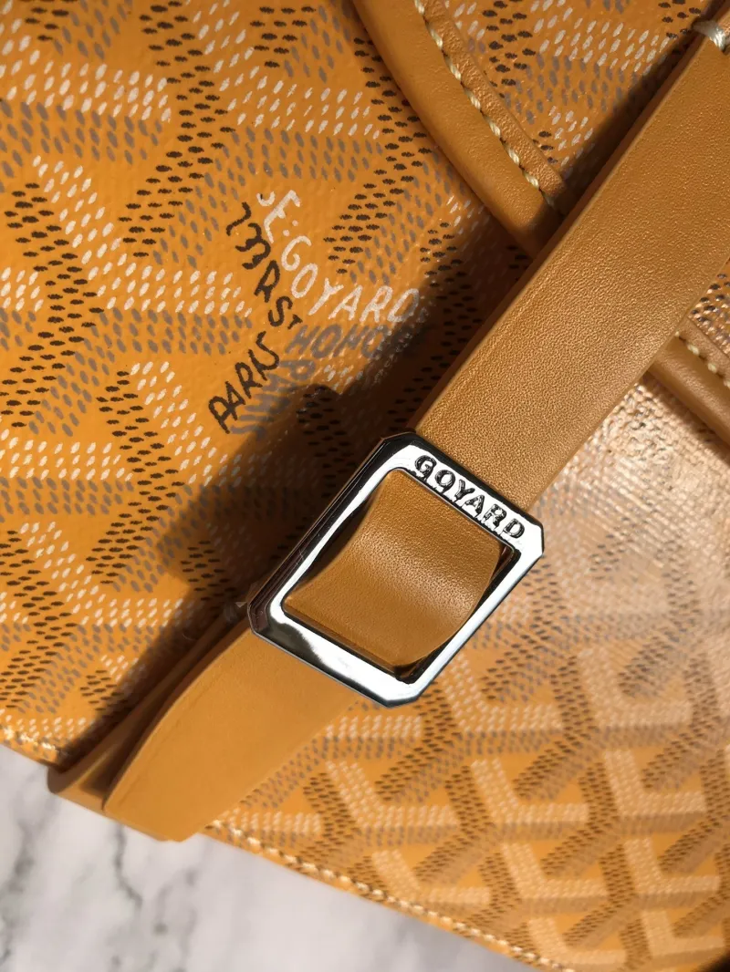 Goyard Yellow Messenger Satchel Bag - Image 6
