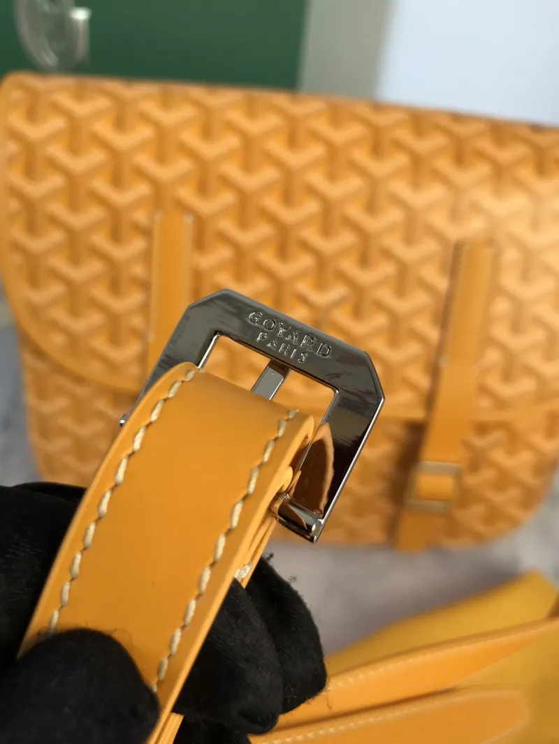 Goyard Yellow Messenger Satchel Bag - Image 8