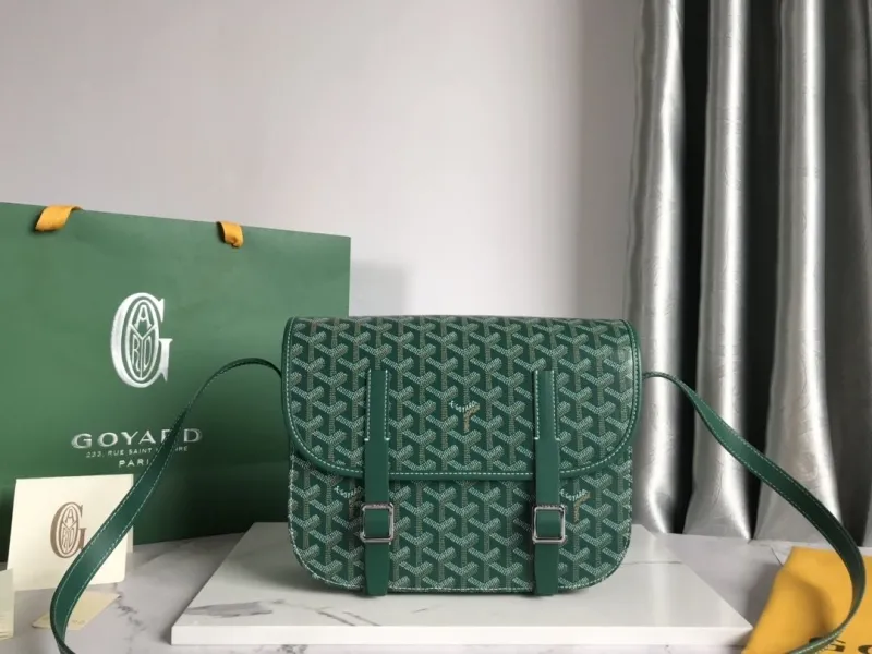 Goyard Green Satchel Crossbody Bag