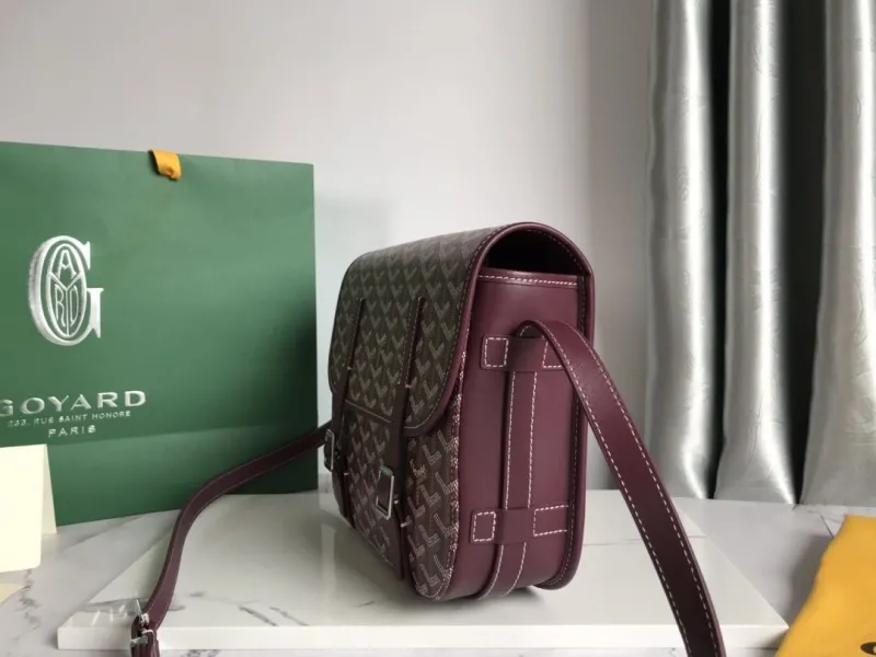 Alternative view of Goyard Burgundy Satchel Crossbody Bag