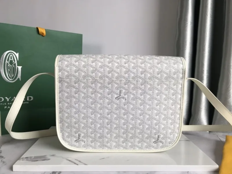Goyard White Satchel Crossbody Bag - Image 3