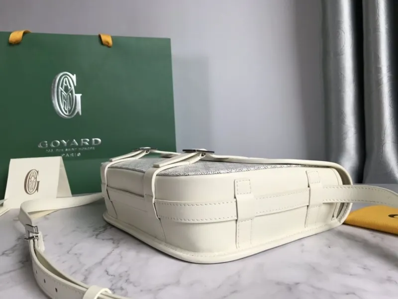 Goyard White Satchel Crossbody Bag - Image 4