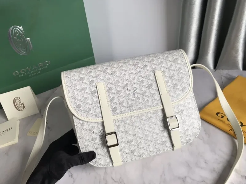 Goyard White Satchel Crossbody Bag - Image 5