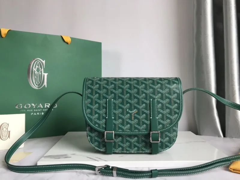 Goyard Green Crossbody Satchel Bag 126