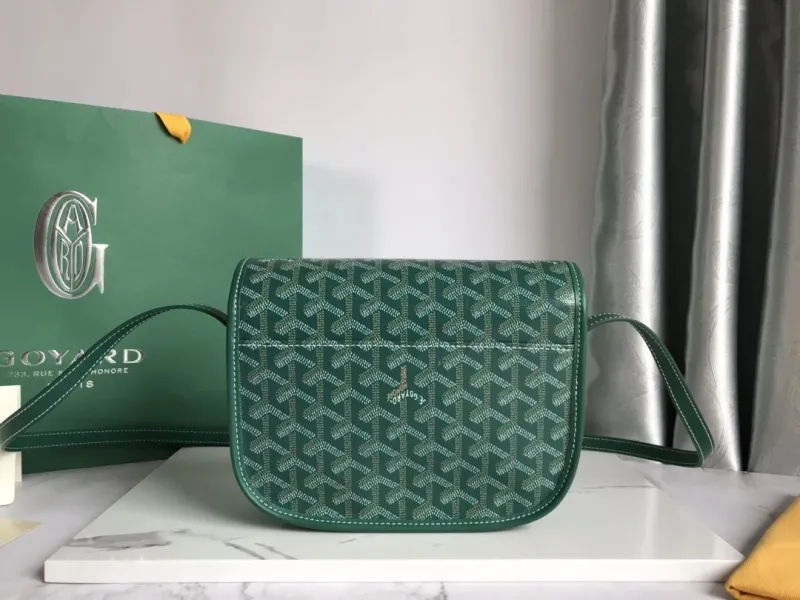 Goyard Green Crossbody Satchel Bag 126 - Image 3