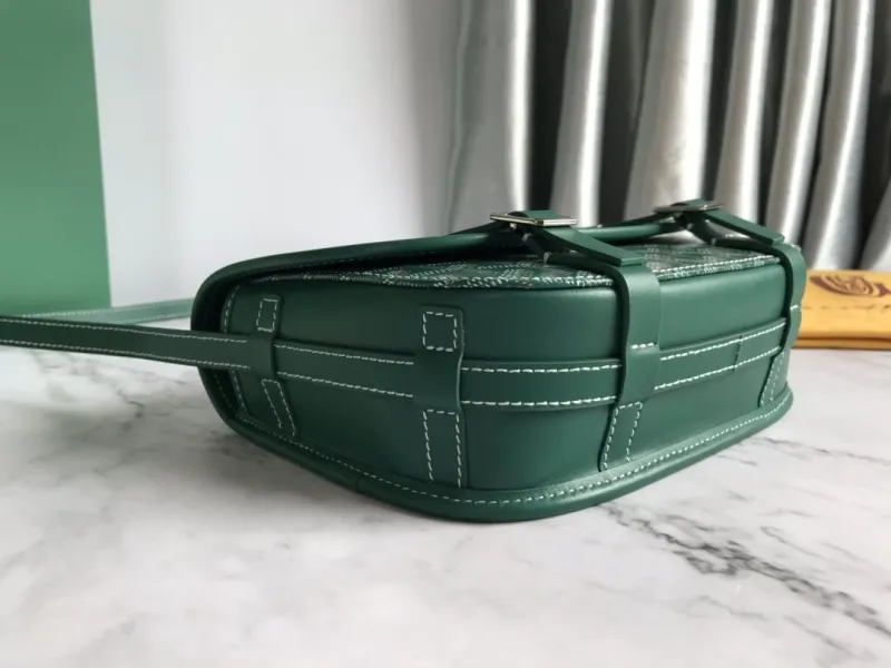 Goyard Green Crossbody Satchel Bag 126 - Image 4