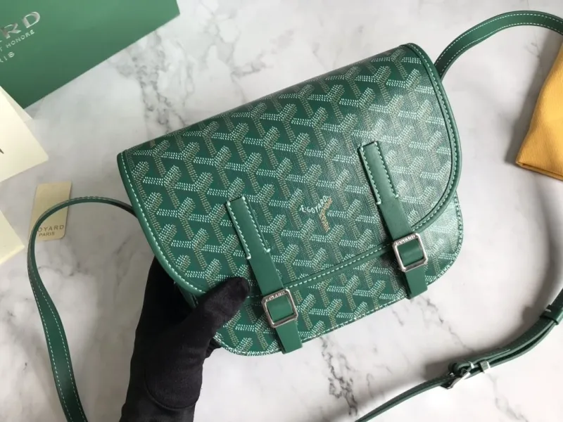 Goyard Green Crossbody Satchel Bag 126 - Image 5