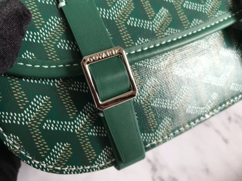 Goyard Green Crossbody Satchel Bag 126 - Image 6