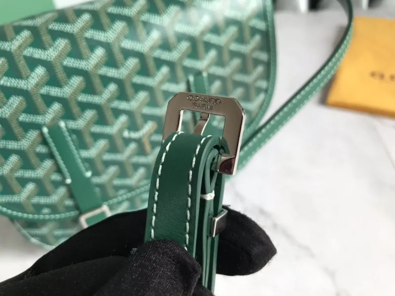 Goyard Green Crossbody Satchel Bag 126 - Image 7