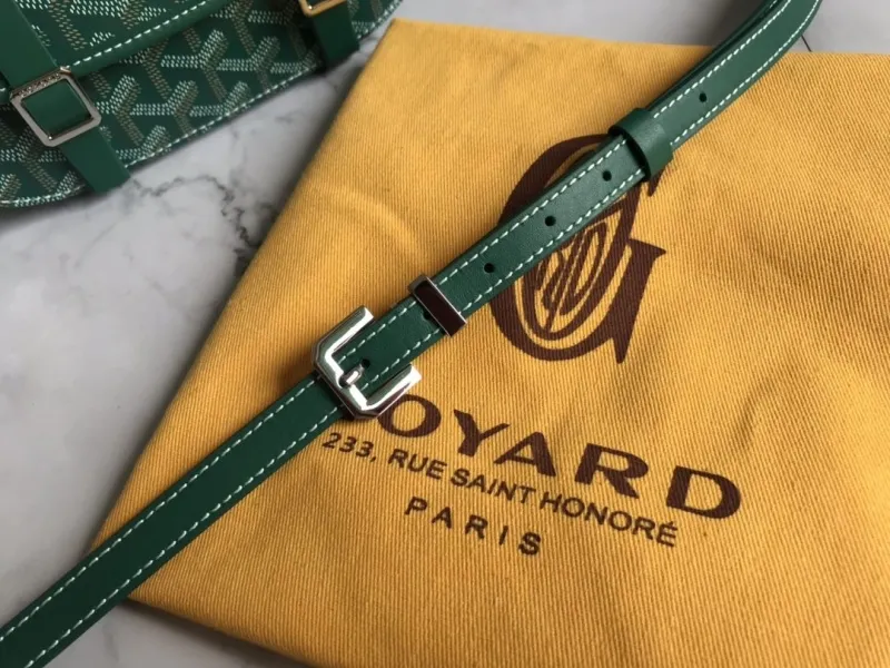 Goyard Green Crossbody Satchel Bag 126 - Image 8