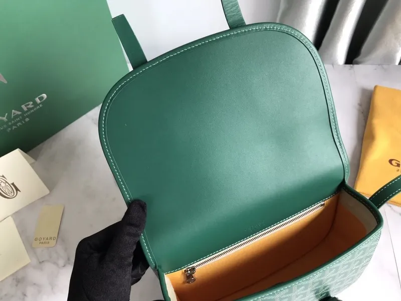 Goyard Green Crossbody Satchel Bag 126 - Image 9