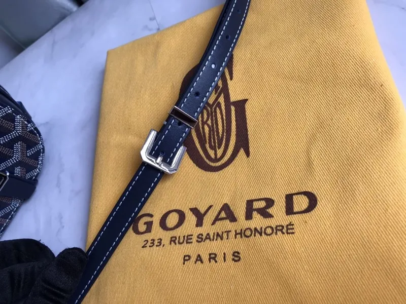 Goyard Navy Crossbody Satchel Bag - Image 7