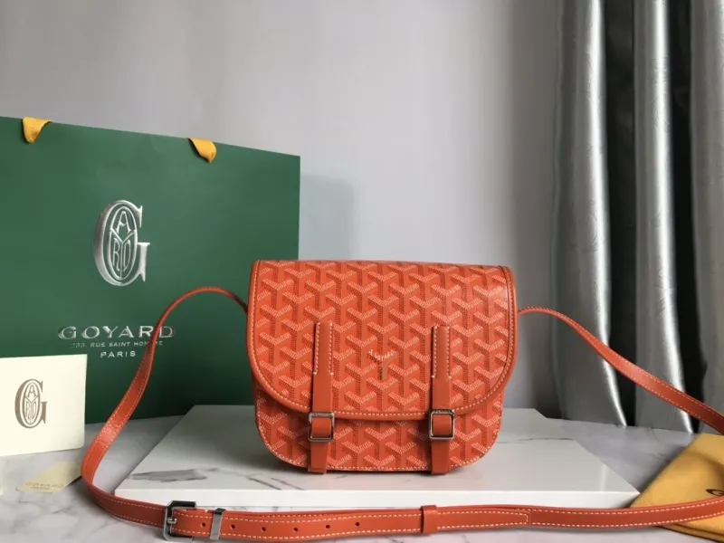 Goyard Orange Crossbody Satchel Bag