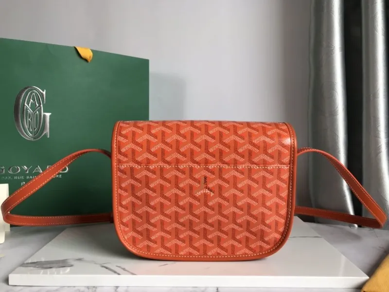 Goyard Orange Crossbody Satchel Bag - Image 3