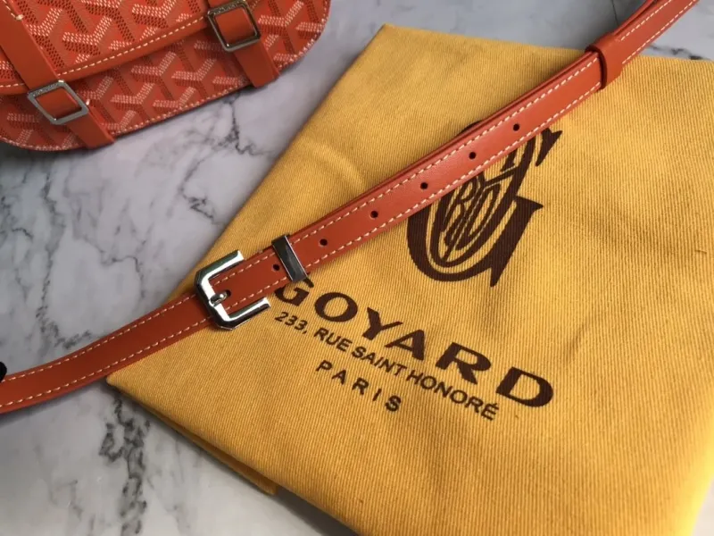 Goyard Orange Crossbody Satchel Bag - Image 7