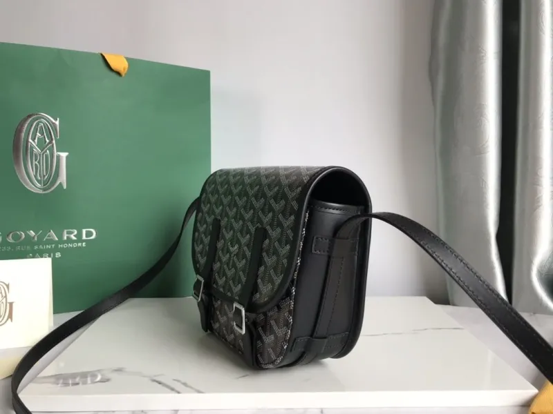 Alternative view of Goyard Black Crossbody Satchel Bag 130